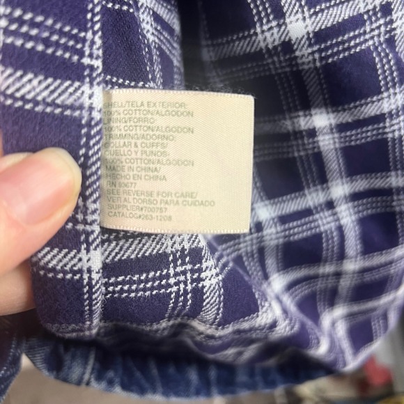 Vintage St Johns Bay Flannel Lined Denim Chore Jacket Corduroy Collar 2XL‎ - Picture 8 of 8